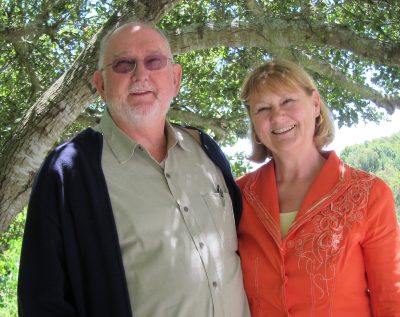 Chris and Lee Rutter by tree | Skyline Community Church